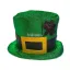 Gorro Galera Verde con Trebol San Patricio Lamé