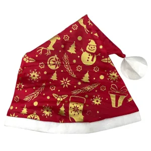 Gorro Papa Noel Estampado Navideño