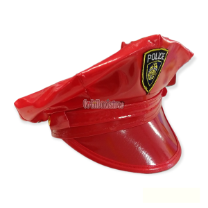 Gorro Boina Policia Color Rojo - Imagen 2
