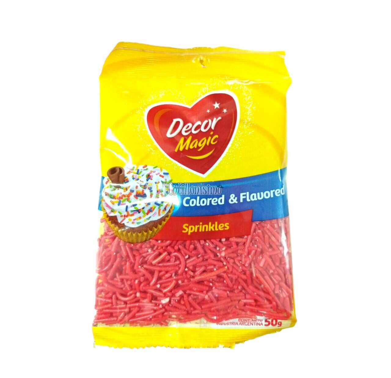 Granas Sprinkles Sticks Rojo 50 Grs