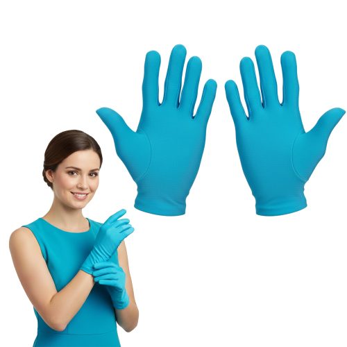 Guante Corto Color Celeste EL PAR