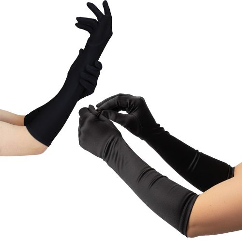 Guante Largo Vedette Color Negro (El Par)