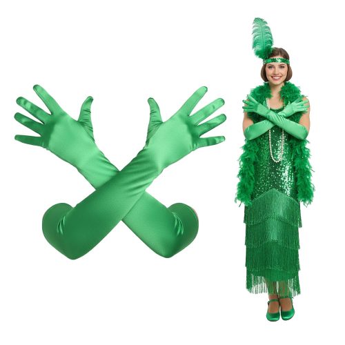 Guante Largo Vedette Color  Verde (El Par)