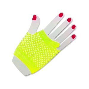 Guante de Red Corto AMARILLO FLUO X2 Unidades
