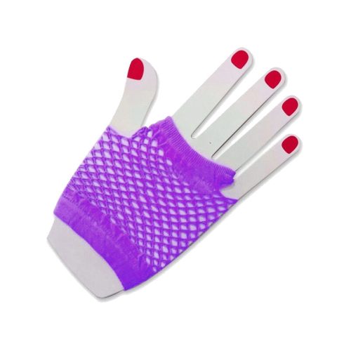Guante de Red Corto Violeta X2 Unidades