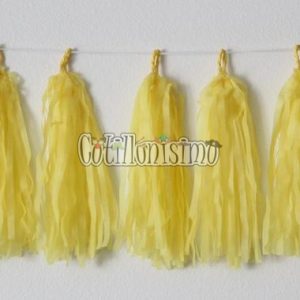 Guirnalda Porras de Papel Color Amarillo