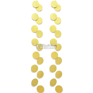 Guirnalda Vertical Circulos Dorados x2,5 Metros