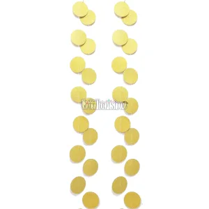 Guirnalda Vertical Circulos Dorados x2,5 Metros