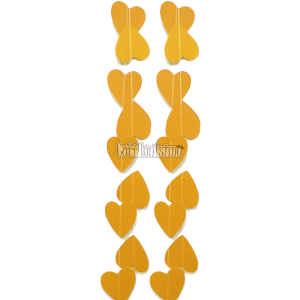 Guirnalda Vertical Corazones Dorados x2,5 Metros