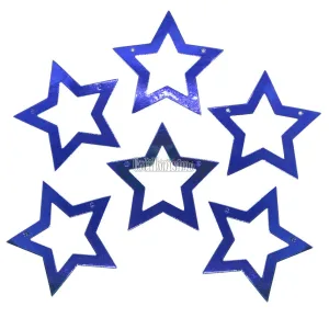 Guirnalda ESTRELLAS CALADAS METALIZADAS - Color AZUL X3 Metros