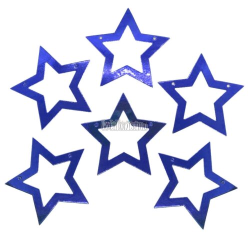 Guirnalda ESTRELLAS CALADAS METALIZADAS - Color AZUL X3 Metros