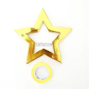 Guirnalda ESTRELLAS CALADAS METALIZADAS - Color DORADO X3 Metros