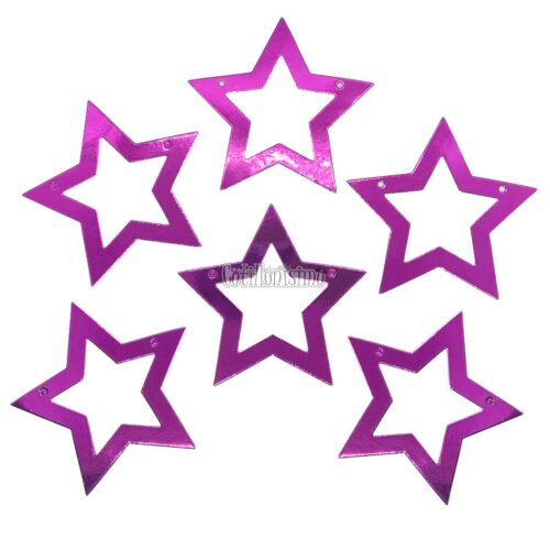 Guirnalda ESTRELLAS CALADAS METALIZADAS - Color FUCSIA X3 Metros