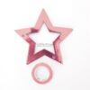Guirnalda ESTRELLAS CALADAS METALIZADAS - Color ROSA GOLD X3 Metros