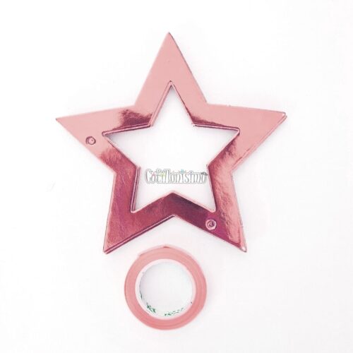 Guirnalda ESTRELLAS CALADAS METALIZADAS - Color ROSA GOLD X3 Metros
