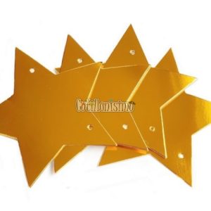 Guirnalda ESTRELLAS METALIZADAS - Color DORADO X3 Metros - Imagen 2