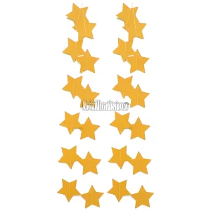 Guirnalda Vertical Estrellas Doradas x2,5 Metros