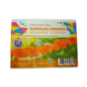 Guirnalda Hawaiana Color NARANJA 1 Mt (Friselina)