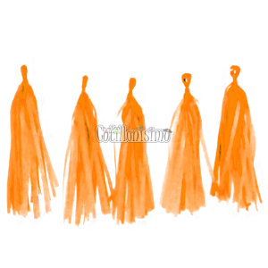 Guirnalda Porras de Papel Color Naranja Claro