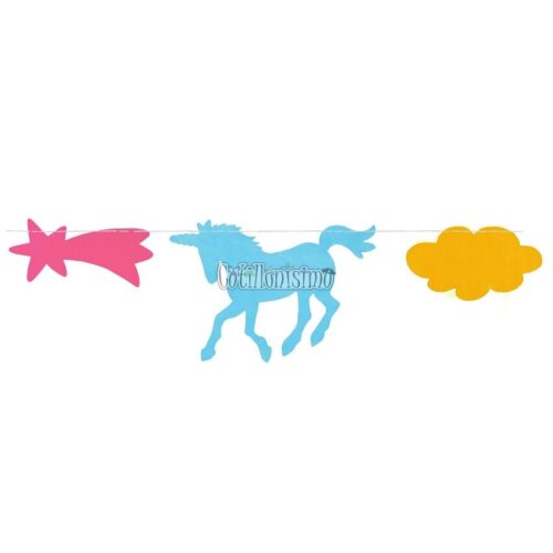 Guirnalda Unicornio Nubes y Cometas