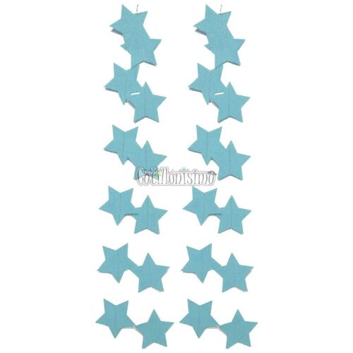 Guirnalda Vertical Estrellas Celeste x2,5 Metros