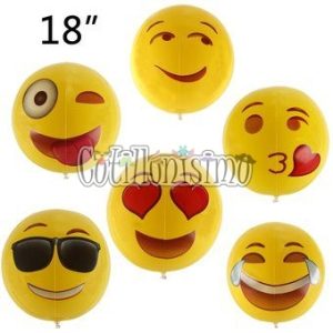 Globo Inflable Pelota Emoticones De 30cm - Imagen 2