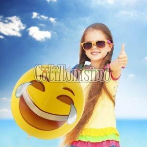 Globo Inflable Pelota Emoticones De 30cm - Imagen 3