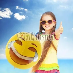 Globo Inflable Pelota Emoticones De 30cm - Imagen 3