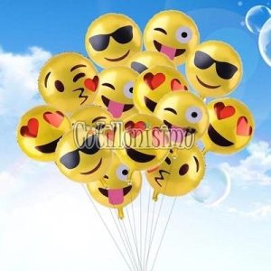 Globo Inflable Pelota Emoticones De 30cm - Imagen 5