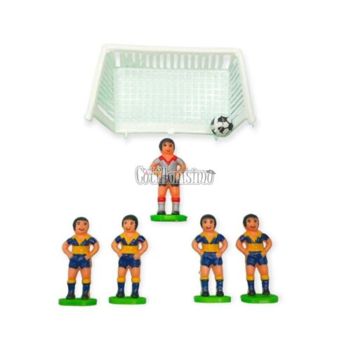 Jugadores para Torta con Arco Boca x5 Unidades