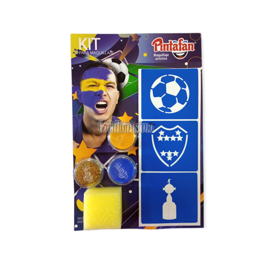 Kit Maquillaje Mix Xeneize Futbol Pintafan