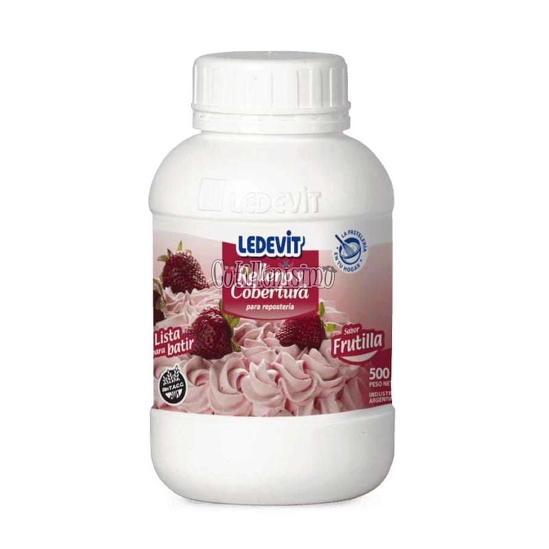 Relleno y Cobertura Ledevit Sabor Frutilla x500g