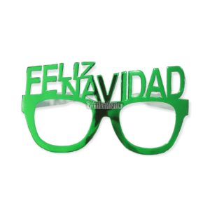 Alternative view of Anteojos de Papel Feliz Navidad x4u Rojo y Verde
