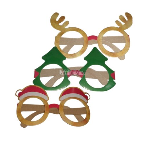 Anteojos de Papel Navideños x6u Surtidos
