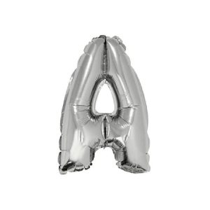 Globo Letra Inflable A Plateada 80cm