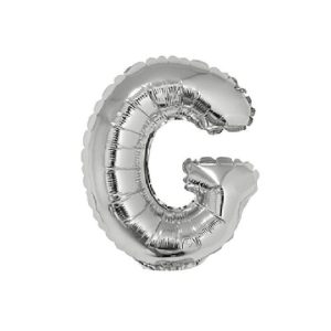Globo Letra Inflable G Plateada 80cm