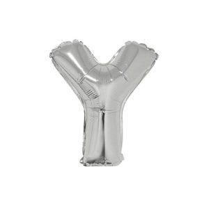 Globo Letra Inflable Y Plateada 80cm
