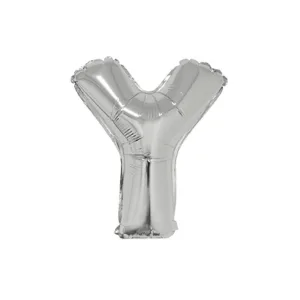 Globo Letra Inflable Y Plateada para Aire 40cm de alto
