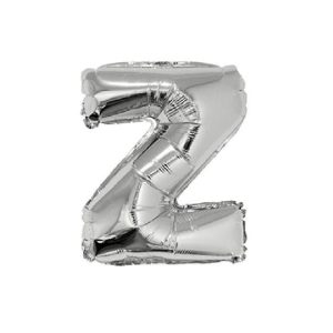 Globo Letra Inflable Z Plateada 80cm