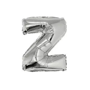Globo Letra Inflable Z Plateada 80cm