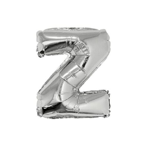 Globo Letra Inflable Z Plateada 80cm