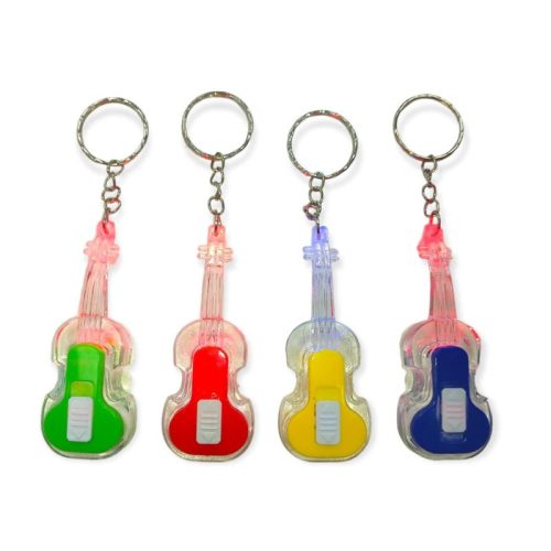 Llavero Guitarra Luminosa Colores Surtidos x1 Unidad