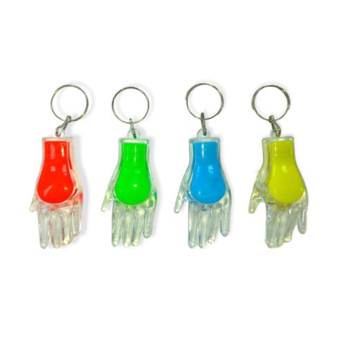 Llavero Manito Luminosa Colores Surtidos x1 Unidad
