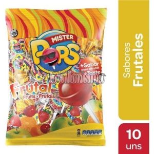 Chupetin Mr. Pops Frutal X10 U