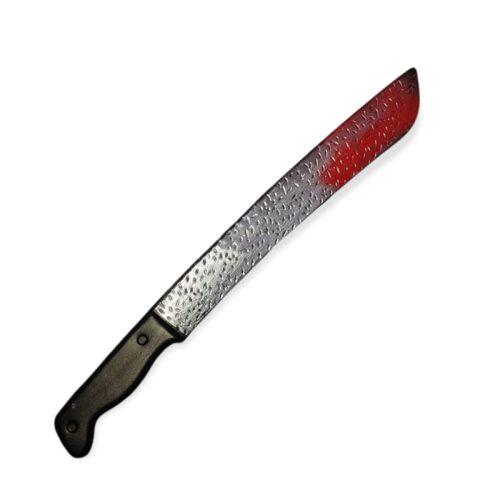 Machete con Sangre Plastico 47cm