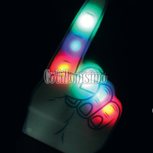 MANOTA Gigante Led Multicolor 45cm «INDICE»(Goma Espuma) (6 LED)