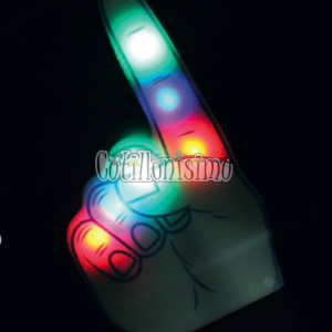 MANOTA Gigante Led Multicolor 45cm «INDICE»(Goma Espuma) (6 LED) - Imagen 2