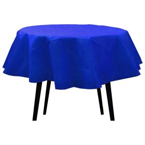Mantel Liso Redondo Color AZUL (Friselina)