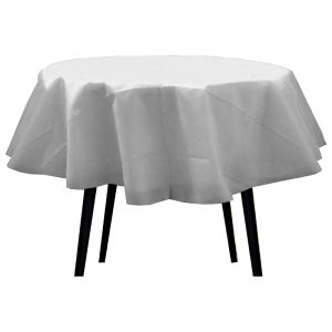 Mantel Liso Redondo Color BLANCO (Friselina)