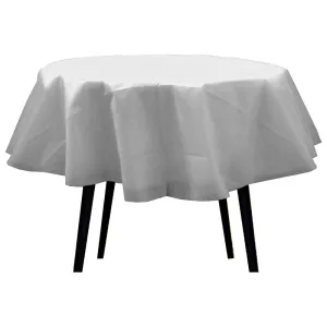 Mantel Liso Redondo Color BLANCO (Friselina)